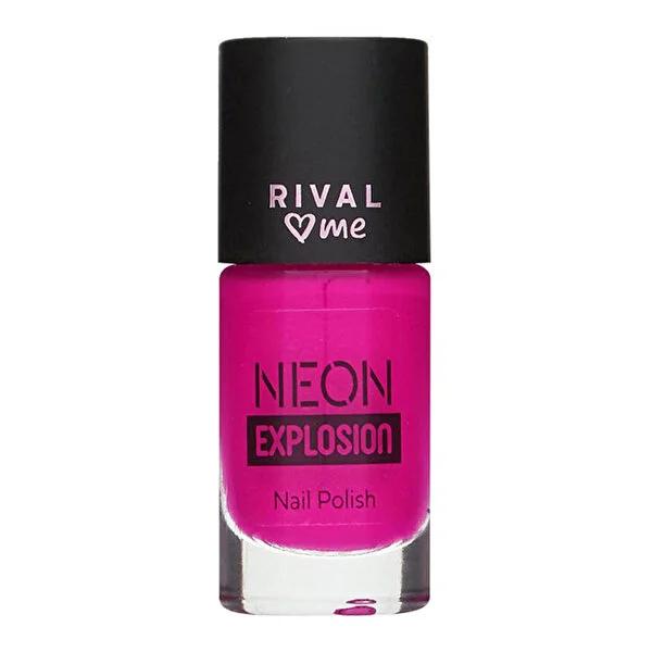 Rival Loves Me Neon Carnival Nail Polish - UV Glow Nail Art Supplies, 8ml