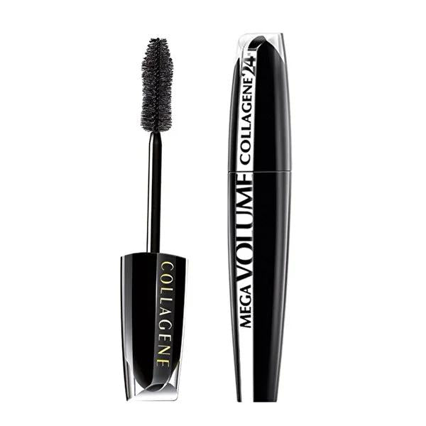 L'Oréal Paris Mega Volume Collagene Mascara - 24H Long Lasting, Black, Dramatic Volume & Collagen Benefits