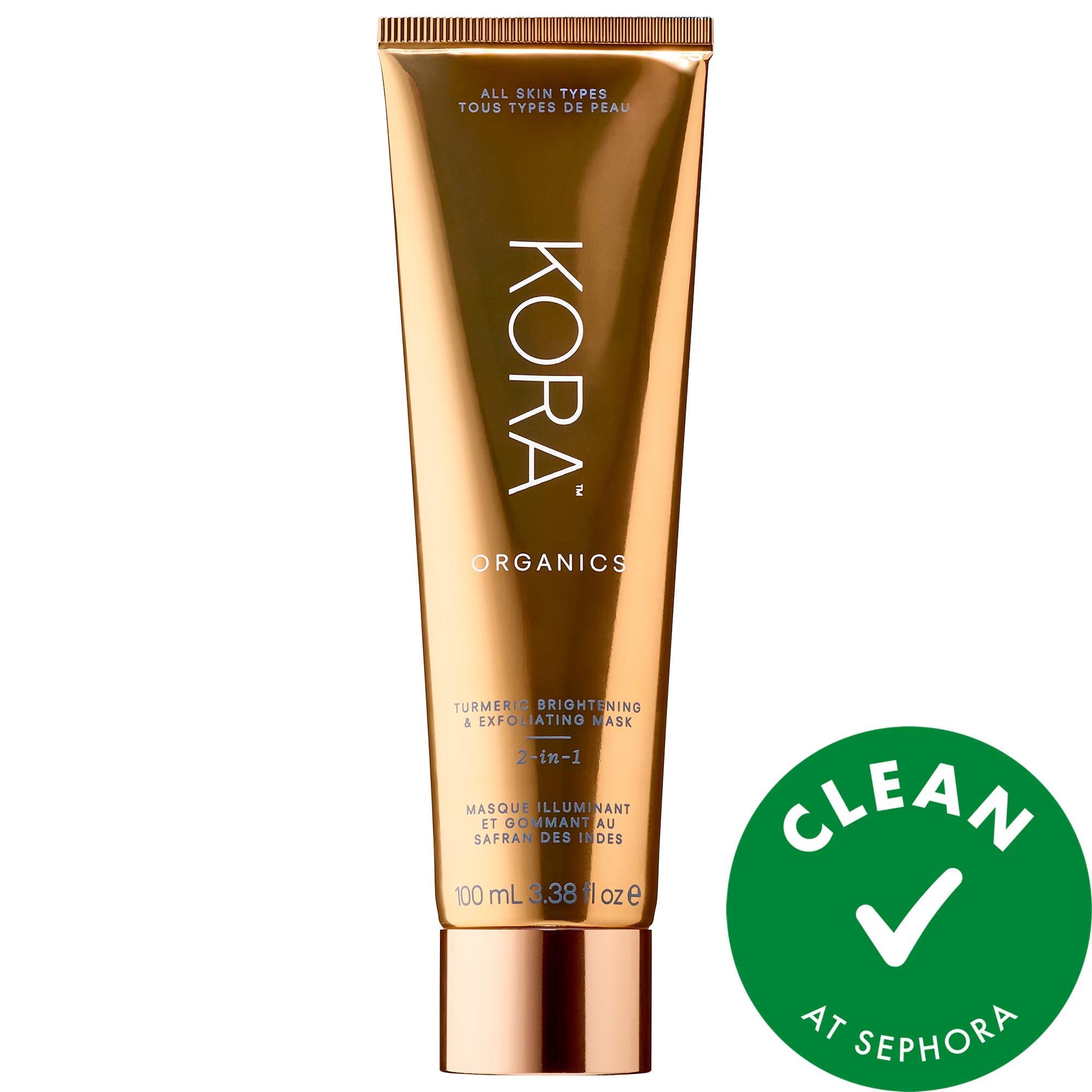 Turmeric Brightening Pore Scrub + Exfoliating Mask | Vegan Detoxifying & Dark Spot Treatment | Pore Minimizing, Cruelty-Free Face Mask