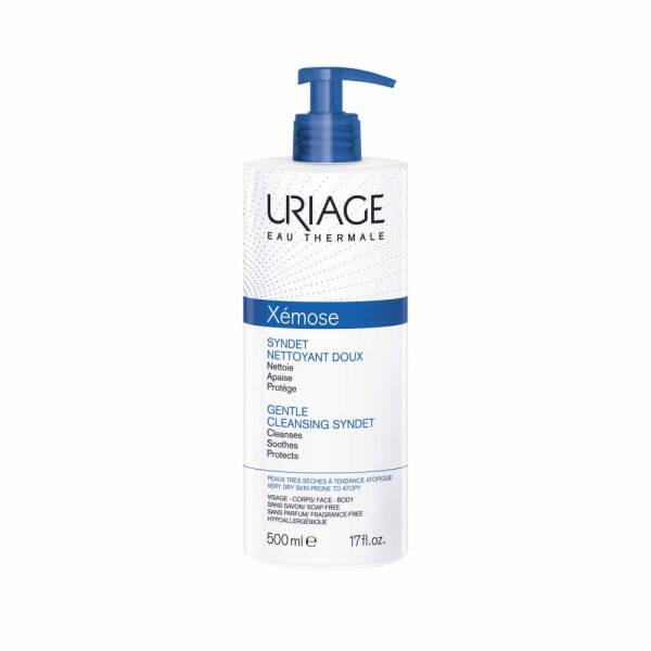 Uriage Xemose Gentle Cleansing Syndet 500ml - Soothing Cleansing Gel for Dry, Sensitive Skin - Fragrance-Free & Hypoallergenic