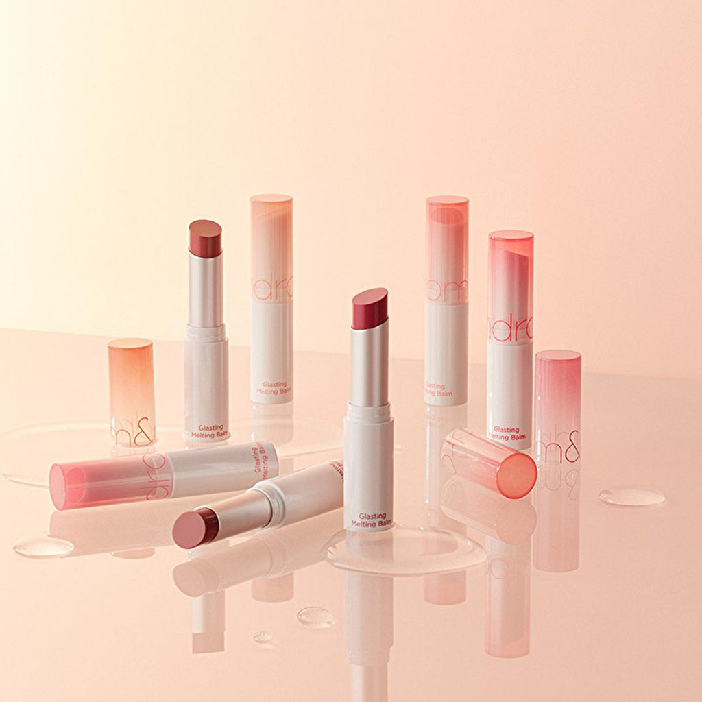 rom&nd Glasting Melting Balm - Vegan Colored Lip Moisturizer with Sheer Gloss Finish