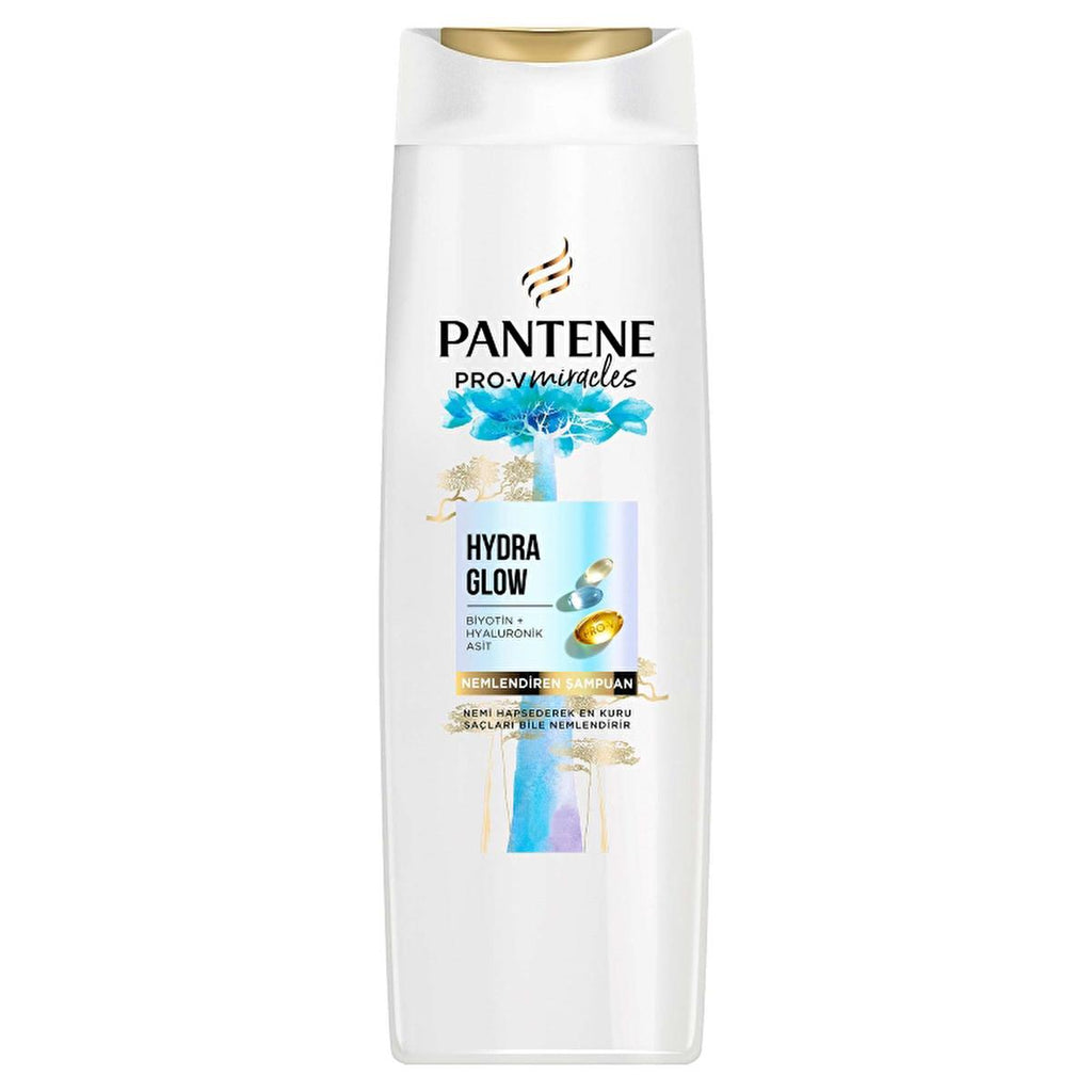 Pantene Pro-V Miracles Hydra Glow: Deeply Moisturizing Shampoo for Dry, Dull & Frizzy Hair - Biotin & Hyaluronic Acid Infused for Intense Hydration & Shine