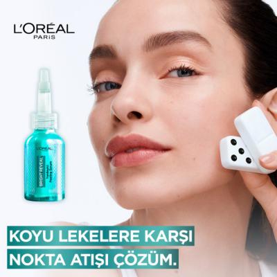 Loreal Paris Bright Reveal Peeling Serum - AHA BHA PHA Exfoliating Skincare for Renewal and Brightening