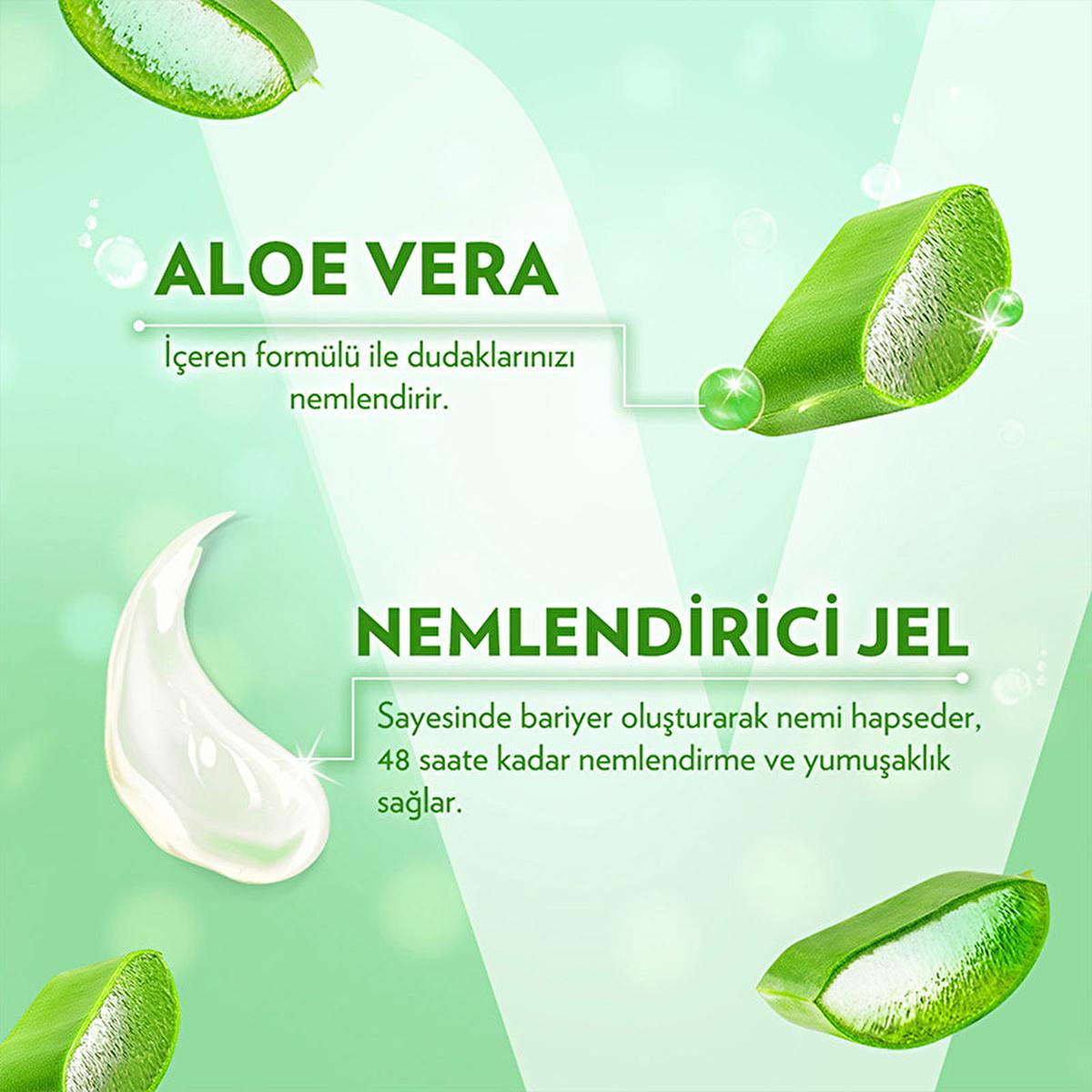 Vaseline Aloe Vera Lip Care Balm - 48 Hour Moisturization for Dry, Chapped Lips
