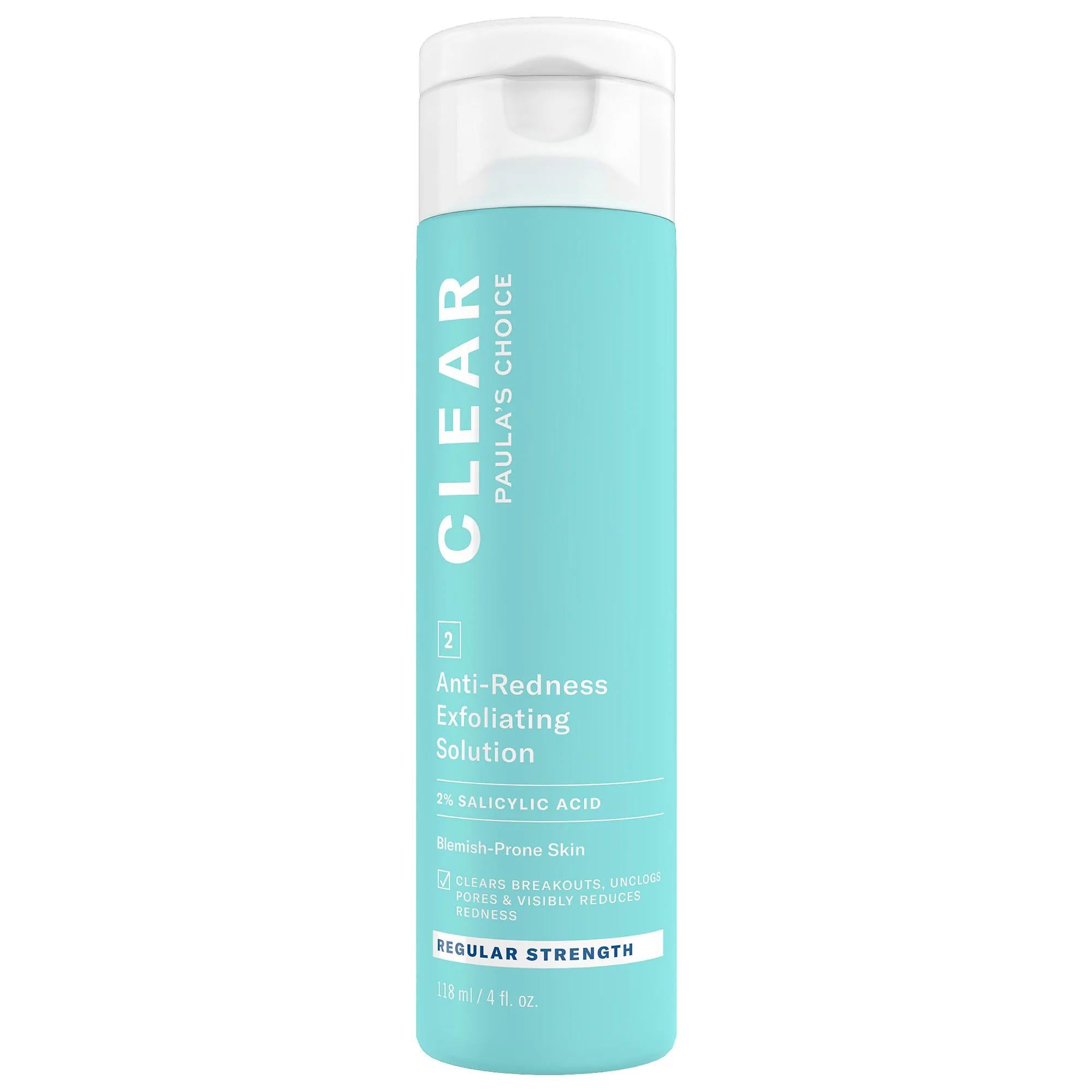 CLEAR Salicylic Acid Exfoliating Solution - 2% BHA for Acne, Redness Relief - Cruelty-Free Skincare