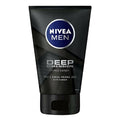Nivea Men Deep Dimension Face and Beard Cleansing Gel - Charcoal Face Wash for Men, 3.38 fl oz