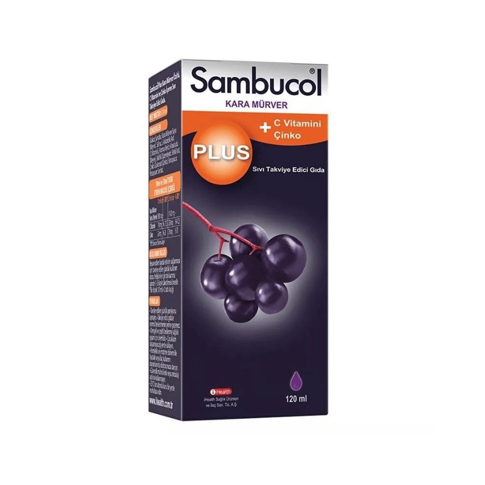 Sambucol Plus Elderberry Extract Supplement Liquid - 4.06 fl oz - Boosts Immunity with Vitamin C & Zinc