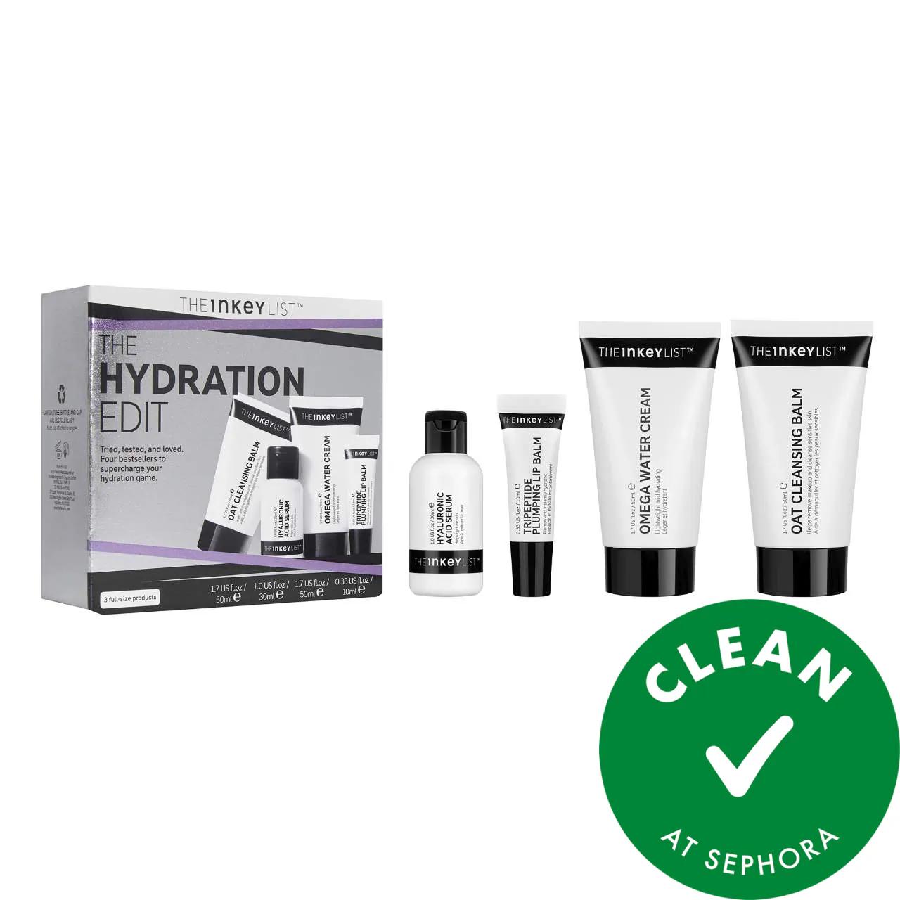 The Hydration Edit Holiday Skincare Set by The Hydration Edit - 4-Step Hydrating Routine for Dry, Dull Skin - Vegan, Cruelty-Free