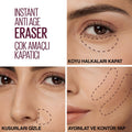 Maybelline Instant Age Rewind Concealer - 121 Light Honey - Dark Circle Eraser, High Coverage, Brightening, Anti-Aging