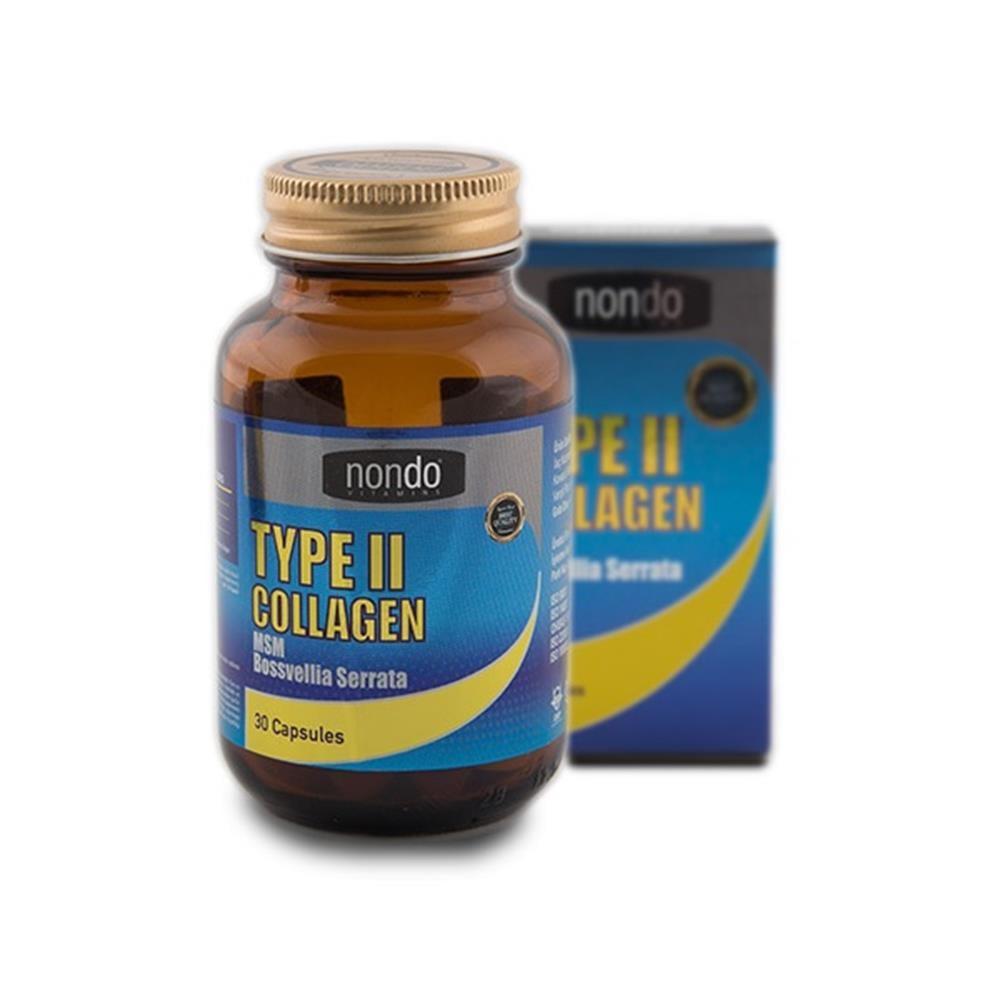 Nondo Type II Collagen Supplement Capsules - 30 Count | Joint Health Support & Natural Pain Relief