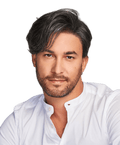 HIM Collection Gallant Men's Wig, M44S 50% Grey / Darkest Brown