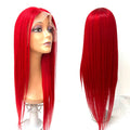 Rio Straight Human Hair Lace Front Wig, Burgundy, 26 in