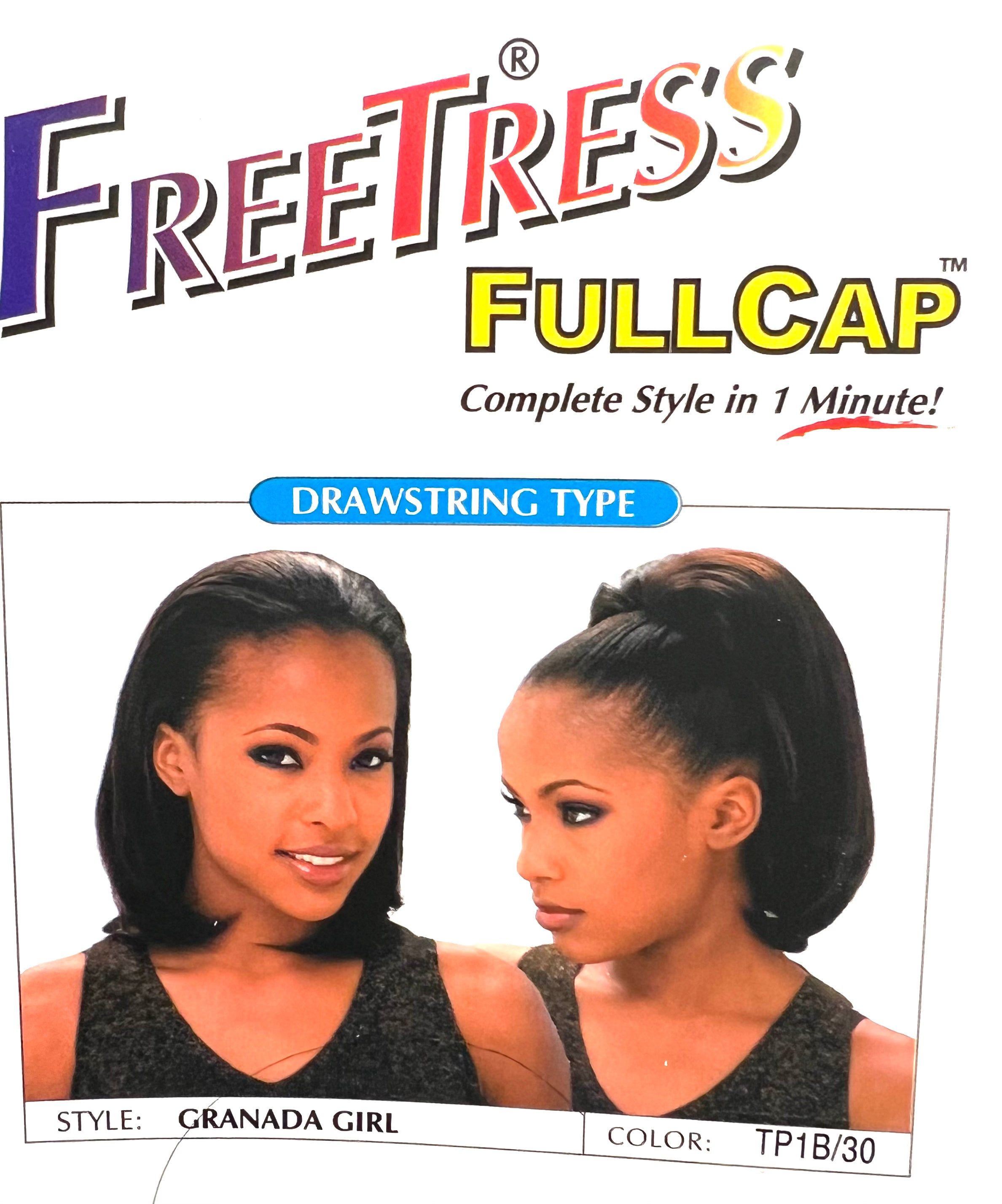 FreeTress Granada Girl Drawstring Fullcap Wig, TP1B/30