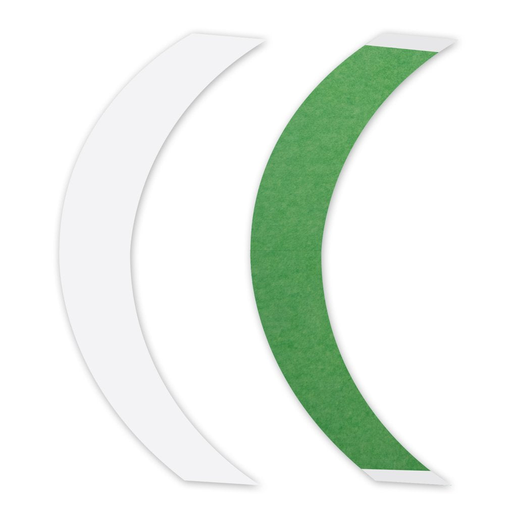 Walker Tape Easy Green Straight Strips 36 Pack, 1/2 x 3 in