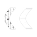 Walker Tape This Side To Base Contour Tape B, 1000 pc