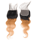 Rio Body Wave Closure 4x4 Gold, 14 in