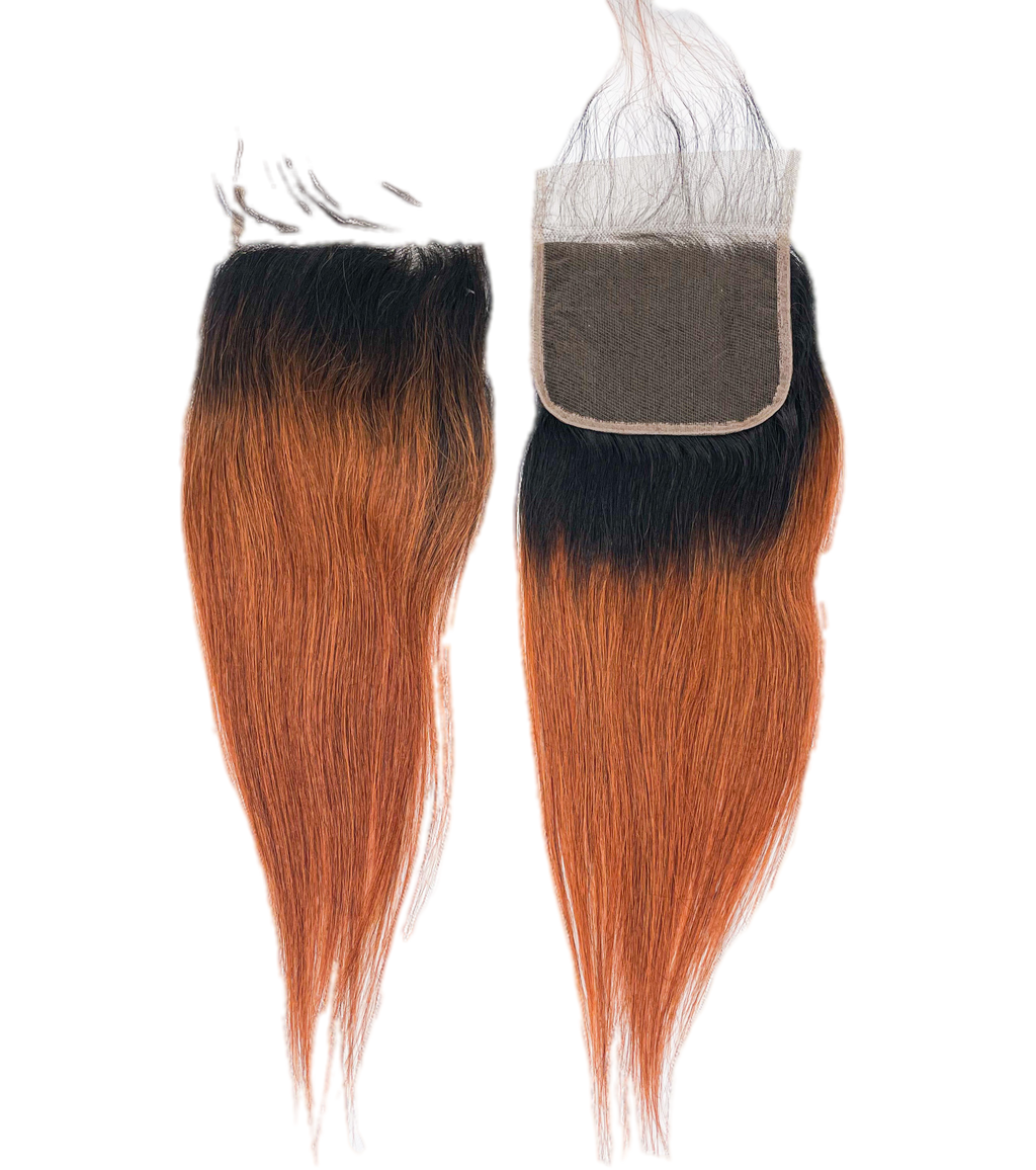 Rio Straight 4x4 Lace Closure, Honey, 12 in