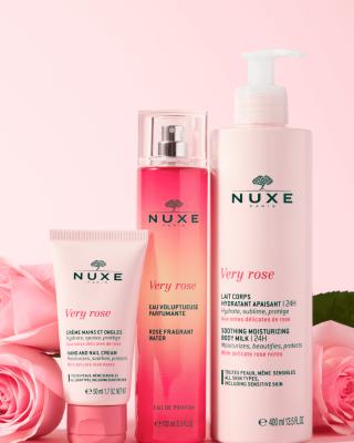 Nuxe Very Rose Soothing Moisturizing Body Milk 400ml - Natural Skincare for Dry & Sensitive Skin