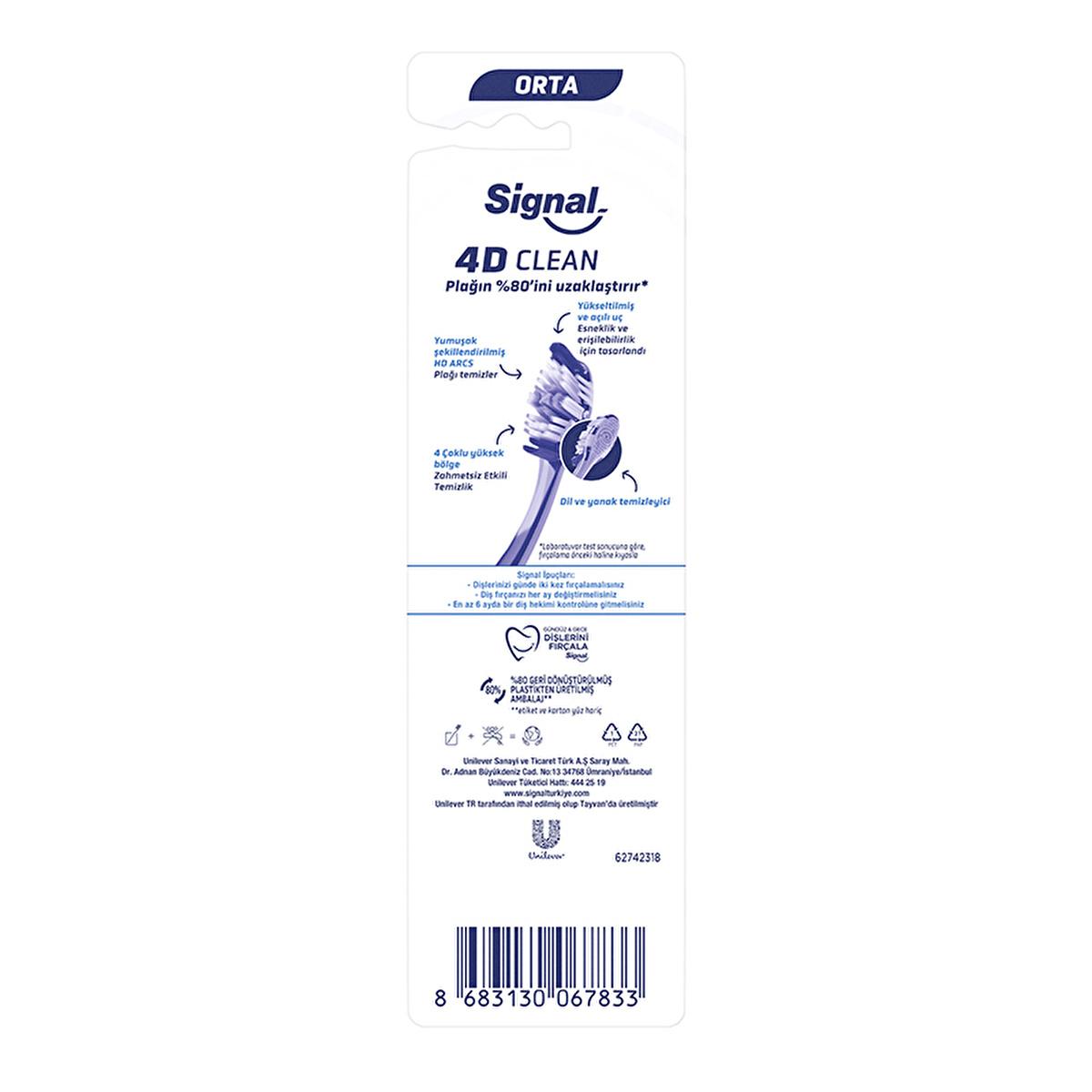 Signal 4D Clean Expert Electric Toothbrush - Advanced Oral Care with 4D Cleaning Technology