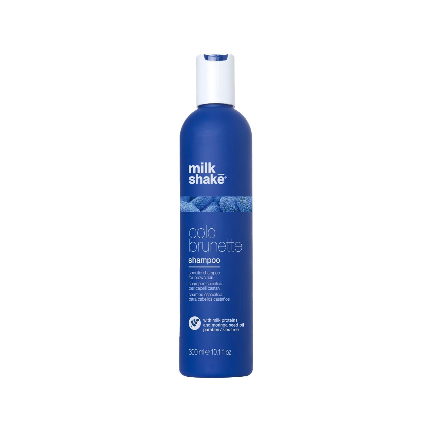 milk_shake Cold Brunette Shampoo for Brown Hair - 300ml, Enhances Color & Nourishes Hair