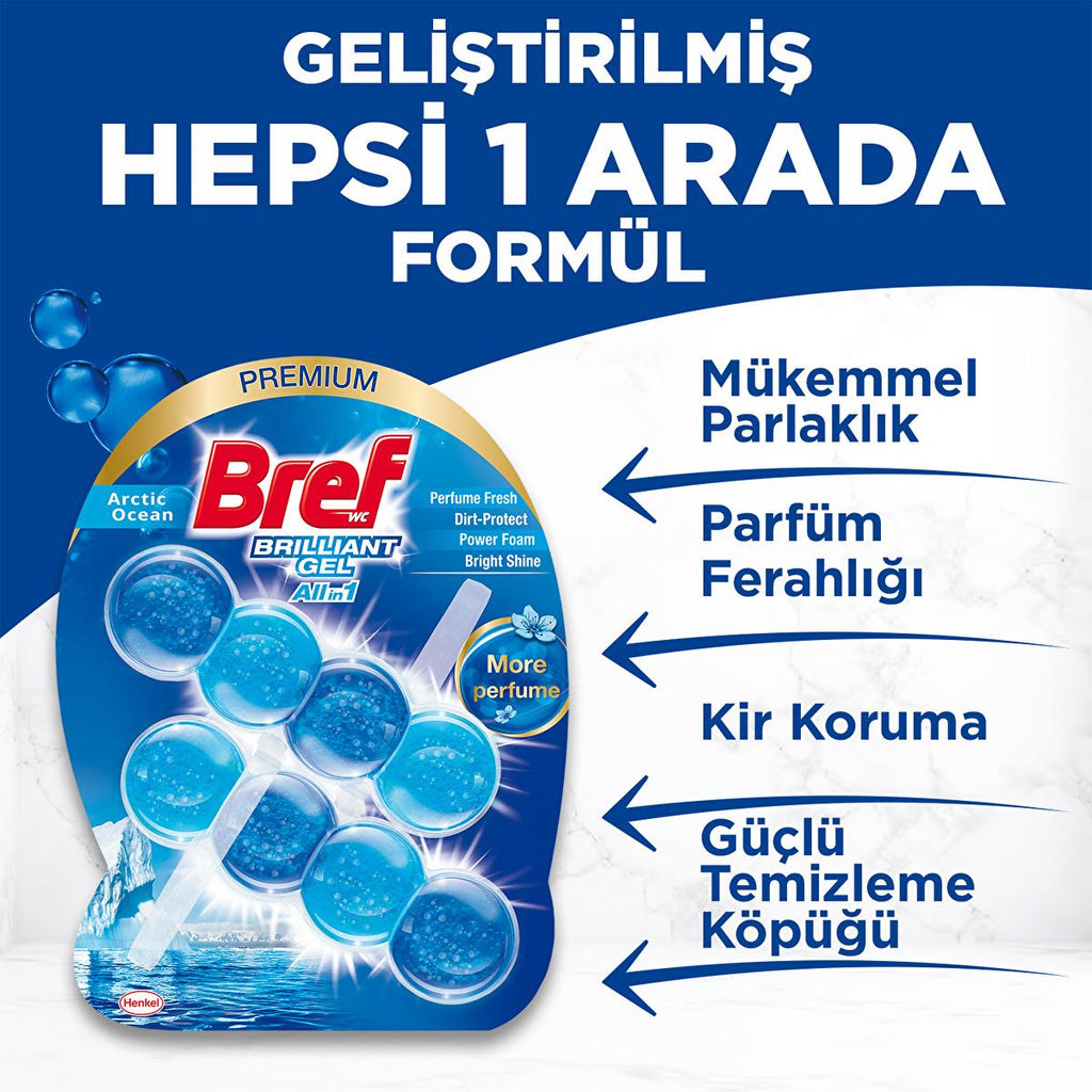 Bref Toilet Cleaning Block - Long-Lasting Freshness & Hygiene for Toilet Bowl Cleaner