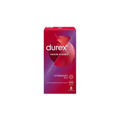 Durex Close Feel Standard Fit Condoms 8-Count: Enhanced Sensitivity, Reliable STI Protection, Comfortable & Secure