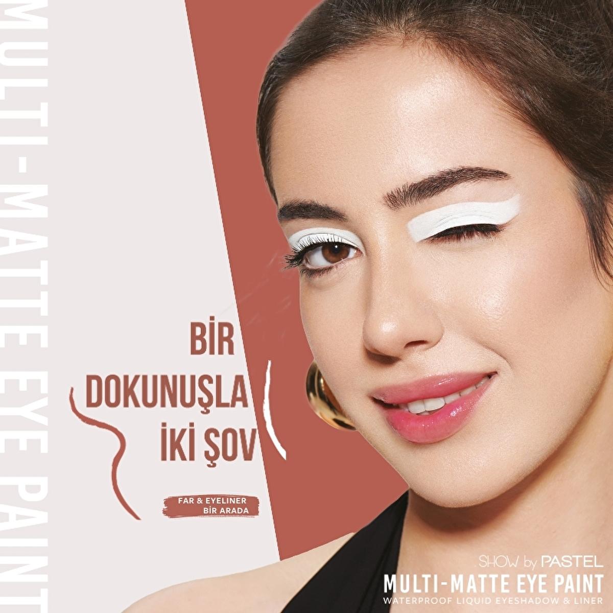 Show by Pastel Waterproof Eyeshadow & Eyeliner Multi-Matte Eye Paint - Long Lasting, Smudge-Proof Makeup for Women