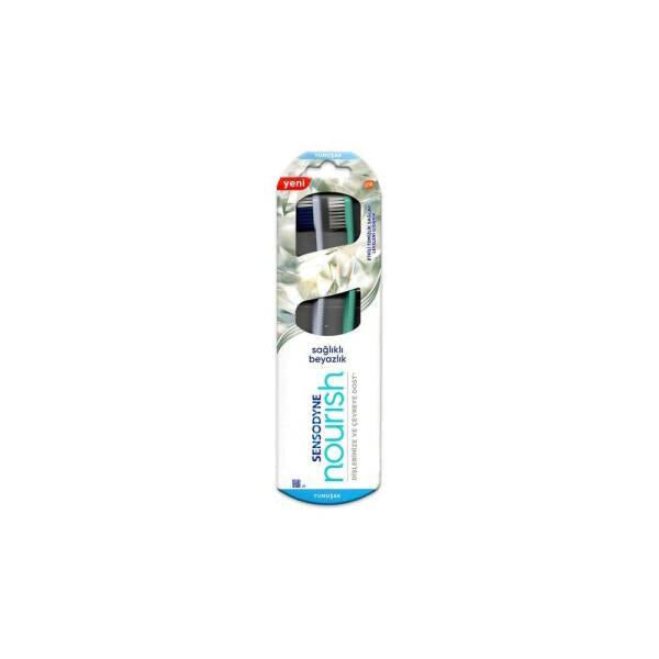 Sensodyn Nourish Soft Bristle Toothbrush 2-Pack - Gentle on Sensitive Teeth and Gums