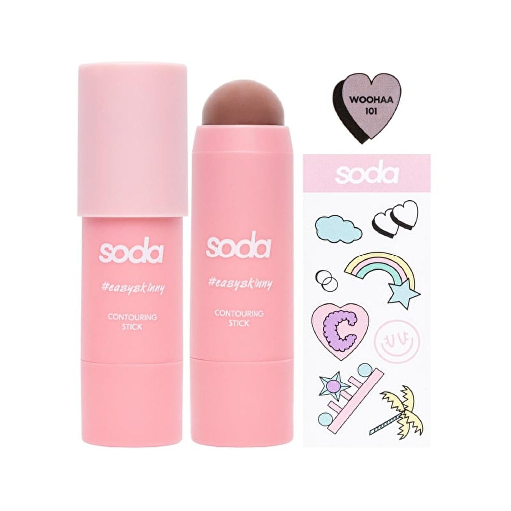 Soda 101 Woohaa Contouring Stick - Easy Makeup Contouring for Enhanced Facial Features