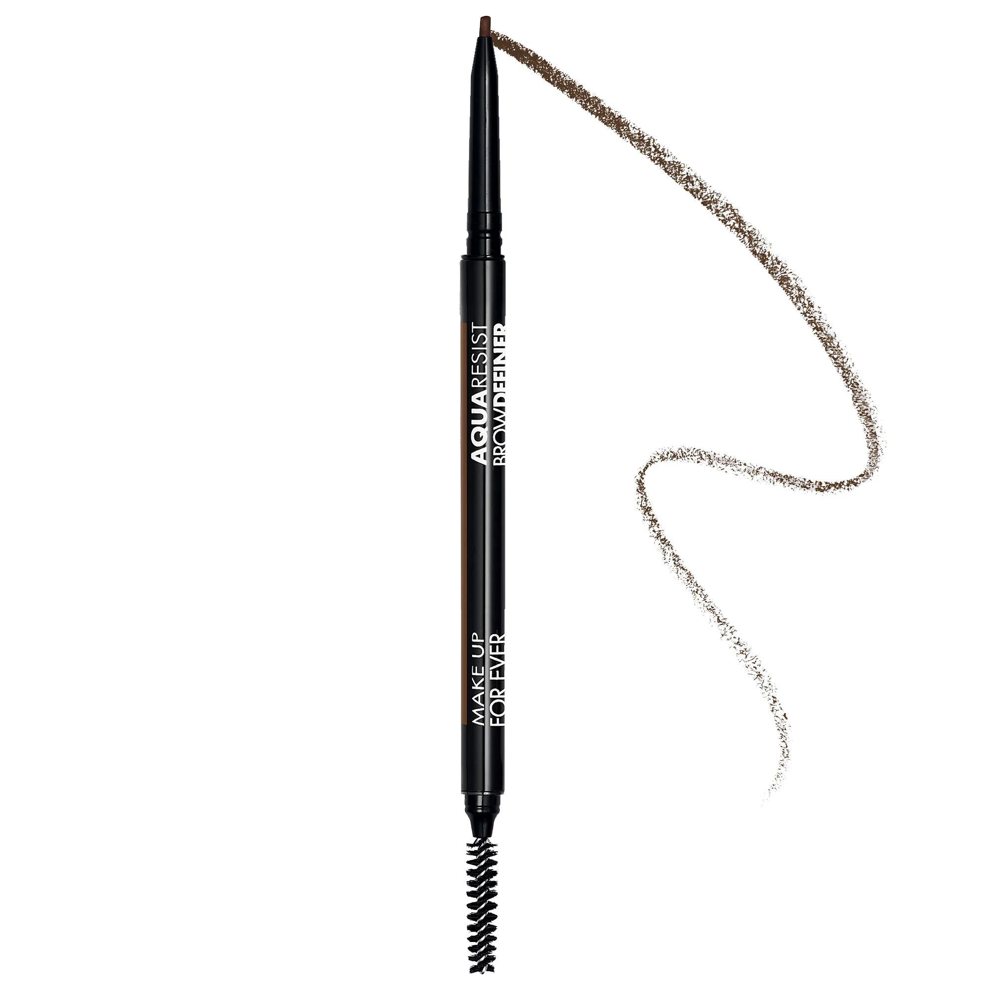 Aqua Resist Waterproof Eyebrow Definer Pencil: Long-Lasting, Smudge-Proof Micro Tip Brow for Natural, Sculpted Definition