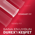 Durex Thin Feel Latex Condoms: Enhanced Sensitivity, Standard Fit (56mm), Lubricated - Safe & Natural Protection