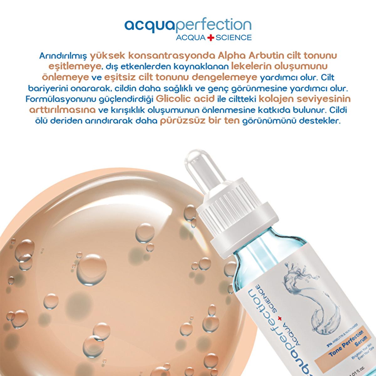 Acqua Perfection Skin Tone Correction Serum with Alpha Arbutin - Brightens, Evens Skin Tone, Reduces Hyperpigmentation