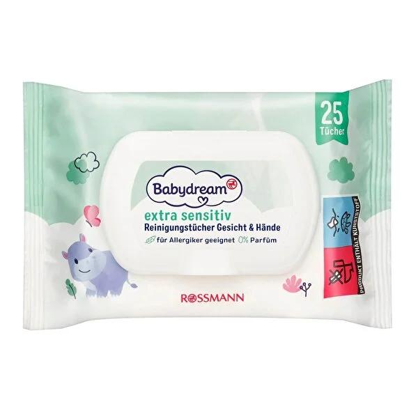 Babydream Sensitive Skin Baby Wipes with Aloe Vera - Hypoallergenic, DAAB Approved, Vegan - Gentle for Baby's Skin