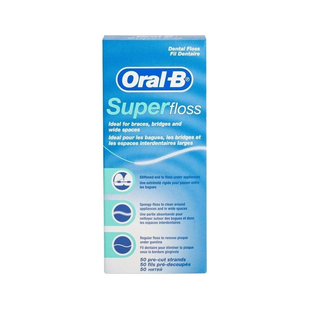 Oral-B Superfloss Dental Floss - Ideal for Braces & Implants