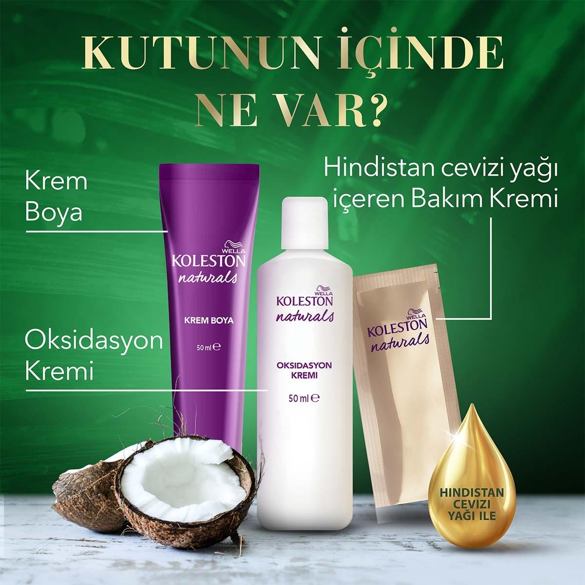 Wella Koleston Naturals 4/0 Coffee Brown Hair Dye: Intense Color, Gray Coverage, Coconut Oil, Permanent Hair Color