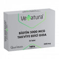 VeNatura Biotin 5000 mcg Vegan Dietary Supplement for Hair, Skin, and Nail Health - 30 Tablets