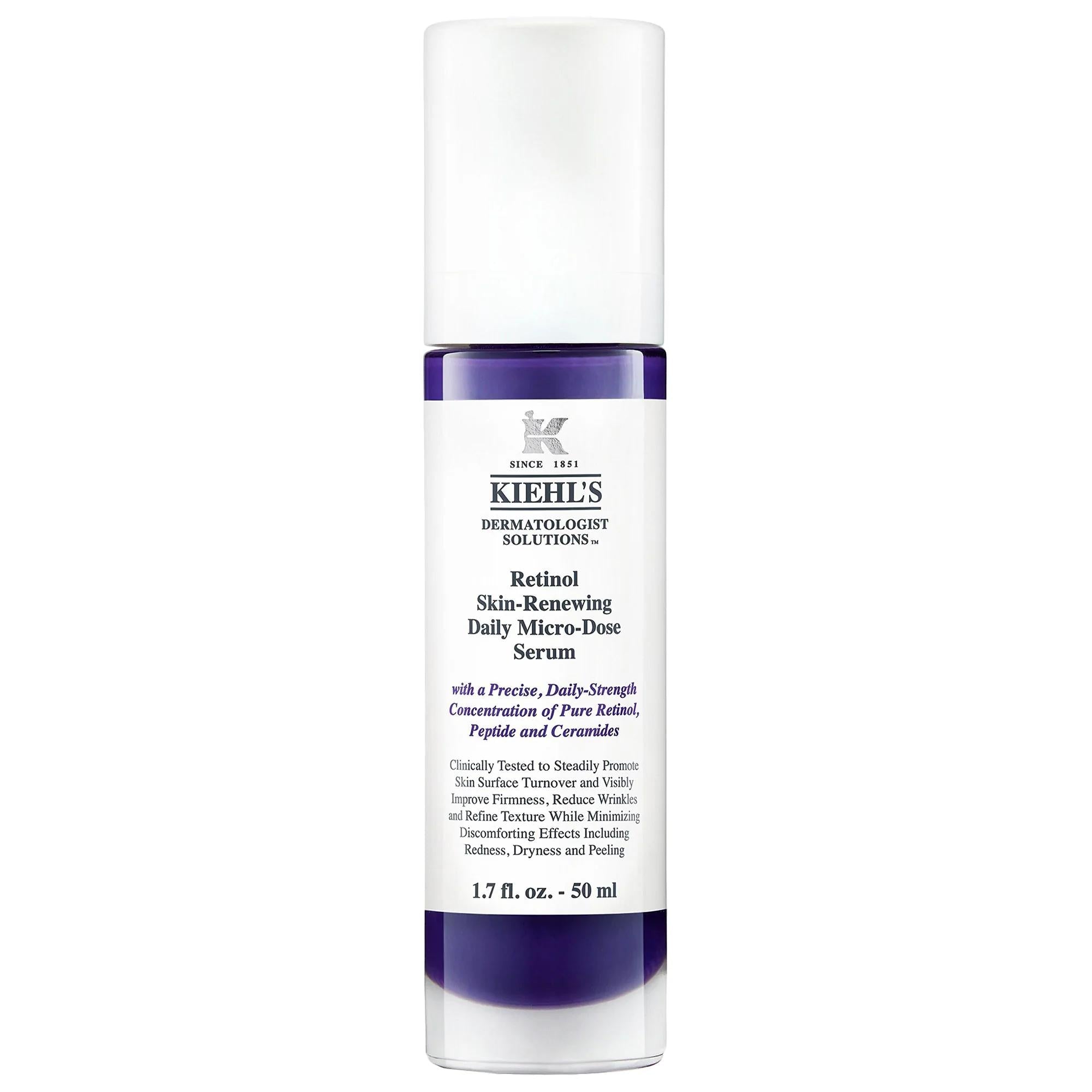 Kiehl's Micro-Dose Retinol Serum: Anti-Aging Powerhouse for Wrinkle Reduction, Firmer Skin & Even Tone - Gentle, Effective Formula