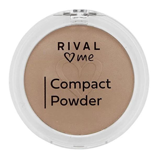 Rival Loves Me Compact Powder No:04 Sand - Soft, Matte Finish, Dermatologically Tested