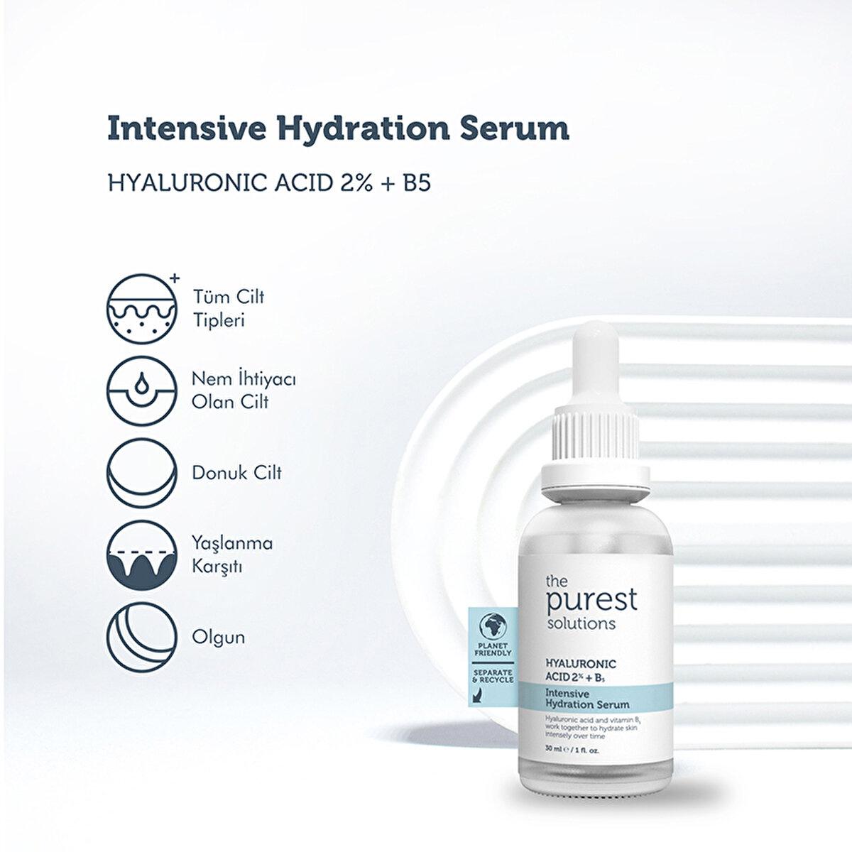 The Purest Solutions Hyaluronic Acid Serum - Anti-Aging Moisturizer for Dry Skin Hydration