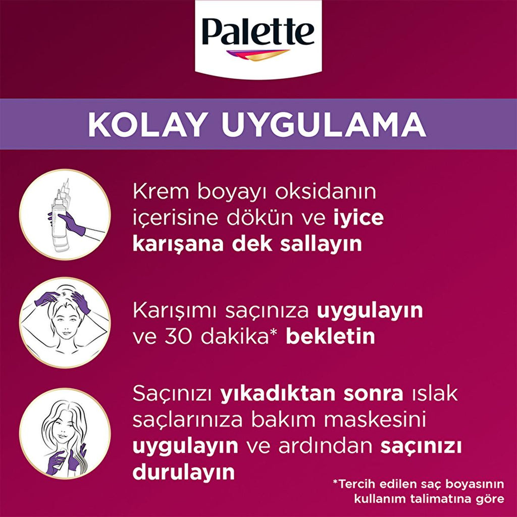 Palette Deluxe Hair Dye - Intense, Long-Lasting Color with Micro Oils for Vibrant Hair