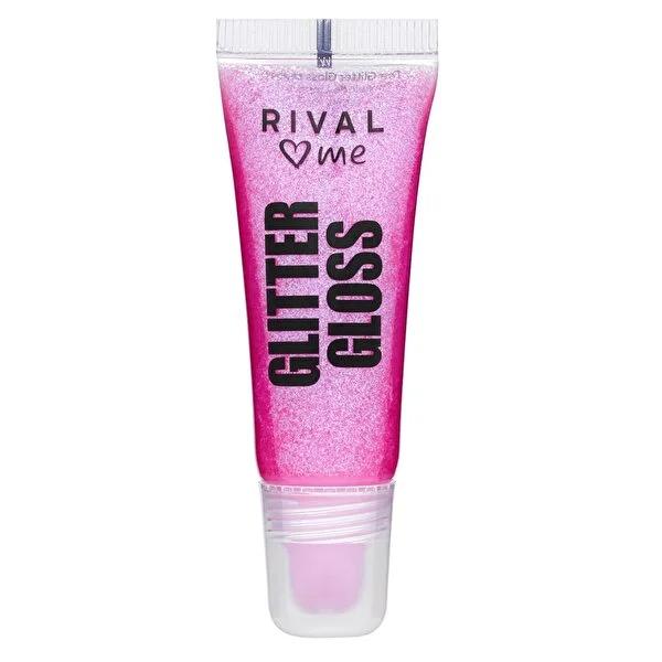 Rival Loves Me Vegan Lip Gloss with Aloe Vera & Glitter No.02 - Moisturizing, Shiny Finish