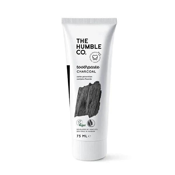 Humble Brush Natural Charcoal Toothpaste - 75ml, Natural Ingredients for Oral Hygiene & Whitening