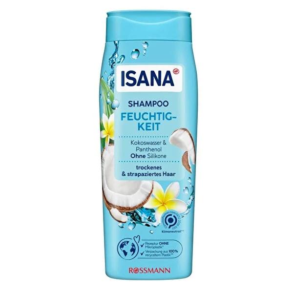 Isana Moisturizing Hair Shampoo - 300ml Hydrating Shampoo for Dry Hair, Gentle Daily Use & Affordable
