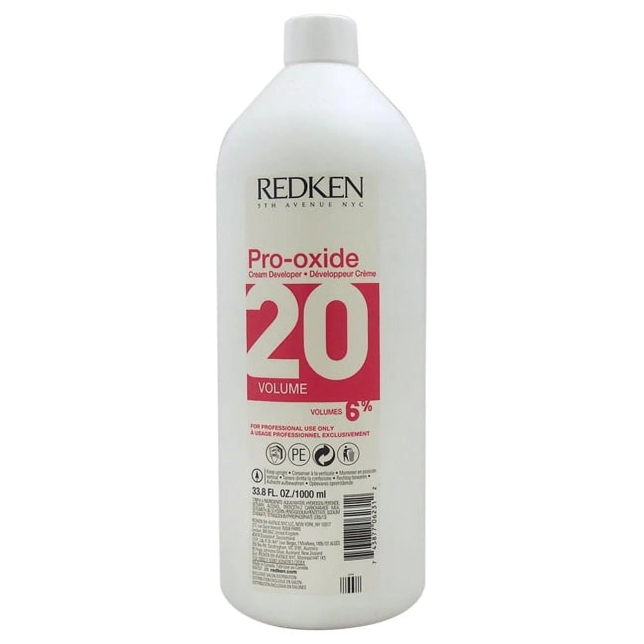 Redken Pro-Oxide Cream Developer 20 Volume 6% 33.8 oz