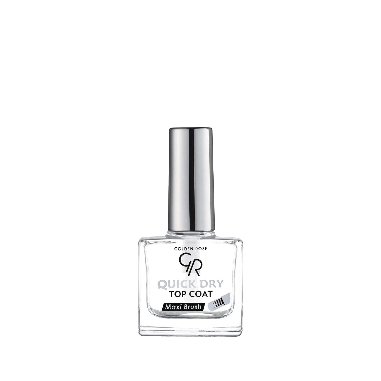 Golden Rose Quick Dry Top Coat - Fast Drying Nail Polish Solution for Salon-Quality Finish
