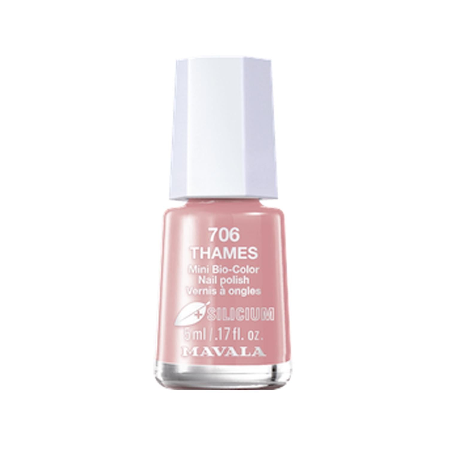 Mavala Mini Bio-Color Nail Polish - Thames, 5ml, Silicon-Enriched, Travel-Friendly