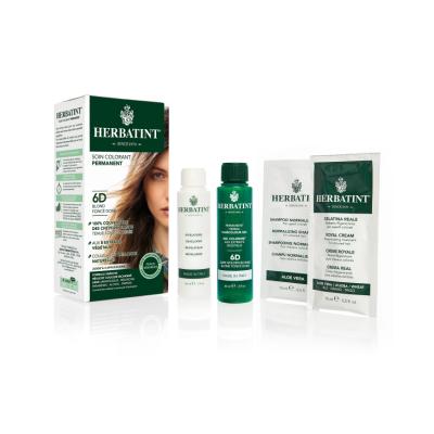 Herbatint 6D Blond Fonce Dore Hair Dye: Natural, Ammonia & Paraben-Free Dark Golden Blonde Color + Gray Coverage