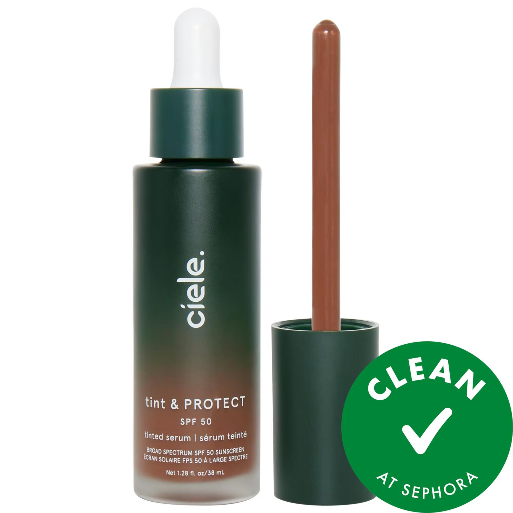 tint & PROTECT - Vegan Tinted Serum Foundation with SPF 50+ - Medium Coverage, Natural Finish