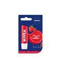 Nivea Strawberry Flavored Lip Care - Moisturizing & Protective Lip Balm for Dry Lips