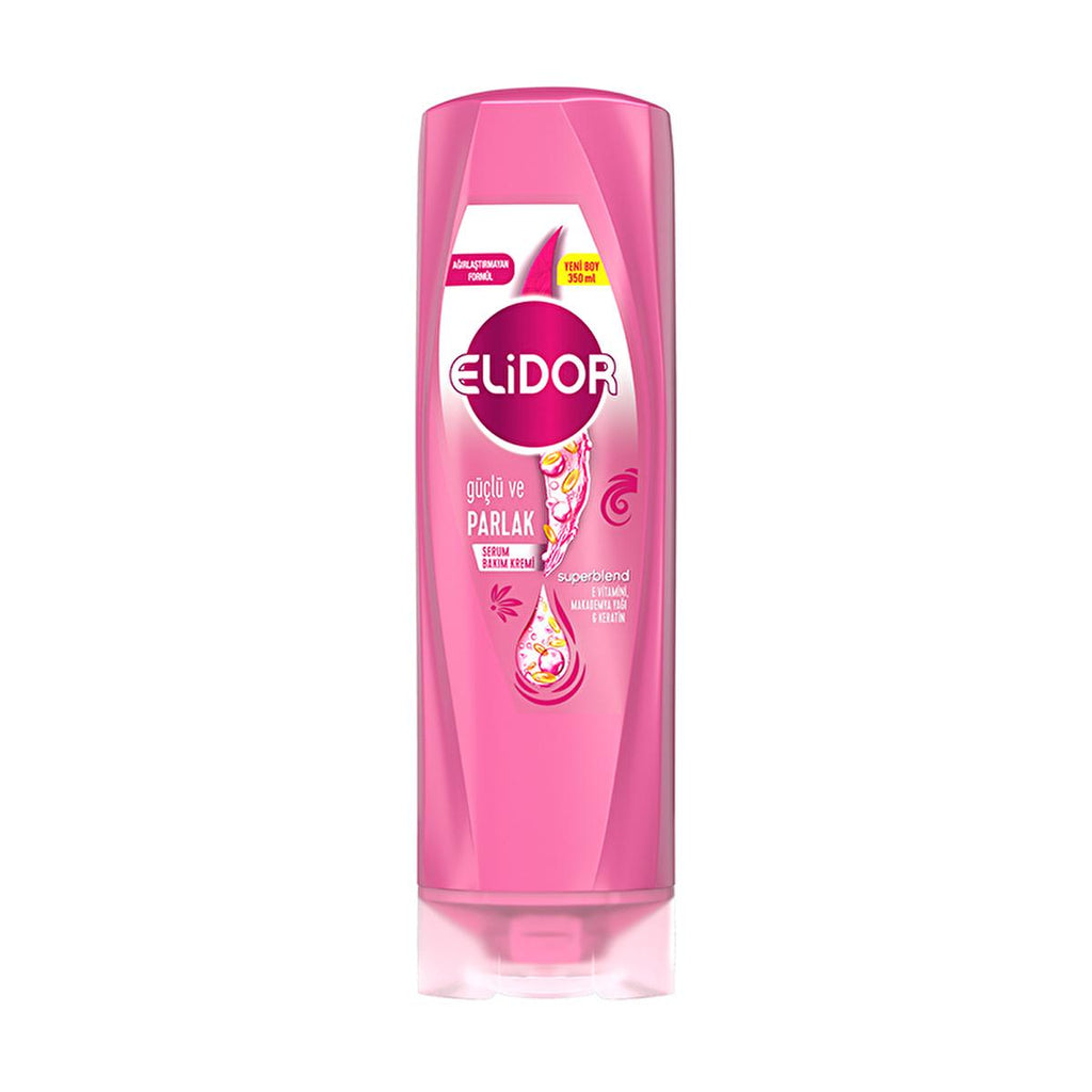 Elidor Hair Conditioner: Superblend Serum with Keratin, Macadamia Oil & E Vitamin for Damaged Hair Repair, Shine & Split End Treatment